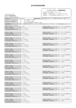 貸付契約事前説明書 ライオンズリース株式会社