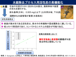 水質浄化のための活性炭の開発