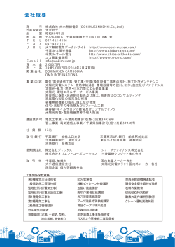 会社概要(PDF 93KB)