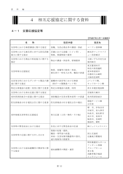 相互応援協定に関する資料 - おおさか防災ネット 大阪府