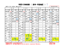 町民バス時刻表 （ 折木・夕筋地区 ）