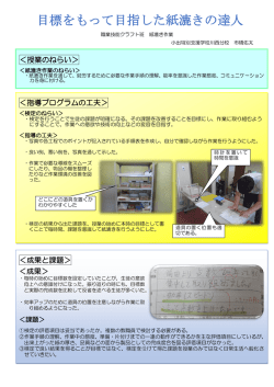 職業技能 - 新潟県立小出特別支援学校