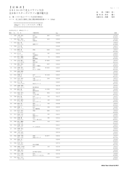 2015いわて北上マラソン大会 全日本マスターズマラソン選手権大会