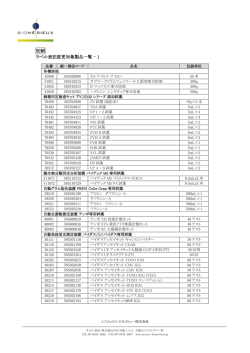 ラベル表記変更対象製品一覧 - シスメックス・ビオメリュー