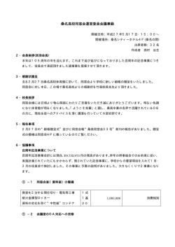 桑名高校同窓会運営委員会議事録