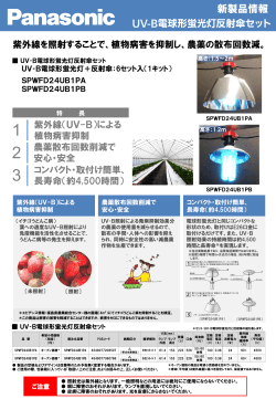 UV-B電球形蛍光灯セットPDFチラシ