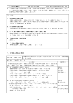 環境法令改正情報 - 公益社団法人神奈川県環境保全協議会