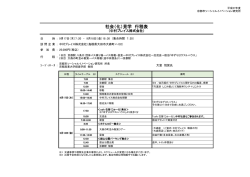 行程表（中村ブレイス株式会社）
