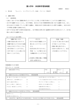 第5学年 体育科学習指導案 23 2