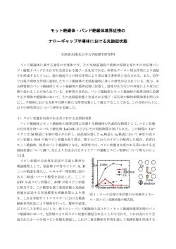 モット絶縁体・バンド絶縁体境界近傍の ナローギャップ半導体における