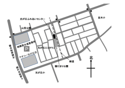 光が丘ふれあいセンター地図はこちら