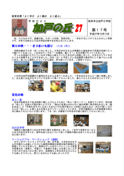 加戸の丘27 第17号
