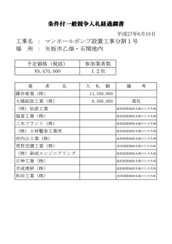 マンホールポンプ設置工事分割1号