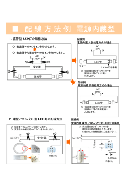配線方法例 電源内蔵型