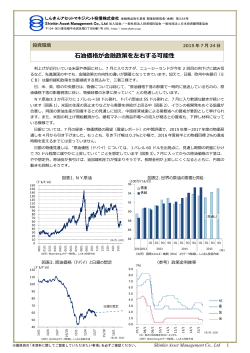 石油価格が金融政策を左右する可能性 - しんきんアセットマネジメント投信