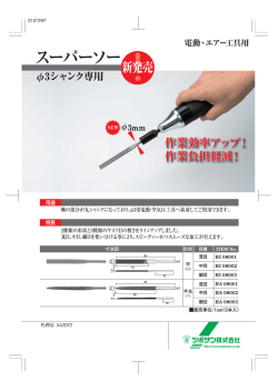 新製品スーパーソーを掲載しました。