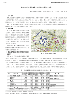 東京における戦災復興と河川埋立に係る一考察