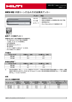 HKV-R2 内部コーン打込み方式金属系アンカー
