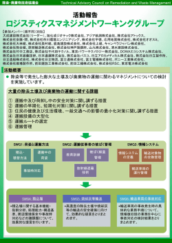 ロジスティクスマネジメントWG活動概要