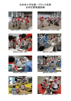 日本赤十字社第一ブロック支部 合同災害救護訓練