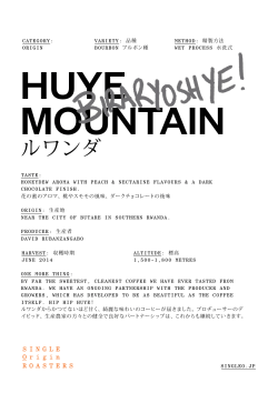 HUYE MOUNTAIN - Single O Japan