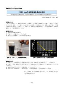 六価クロム汚染環境復元資材の開発
