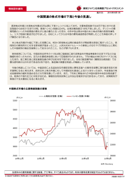 中国関連の株式市場の下落と今後の見通し