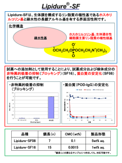 診断薬用ブロッキング剤 Lipidure(R)-SFシリーズ 販売開始