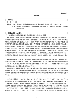 別紙1 - JICAナレッジサイト