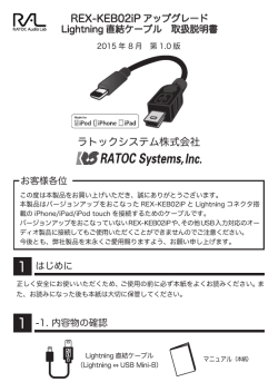 ラトックプレミア特別モデル RP-KEB02iP 補足説明書