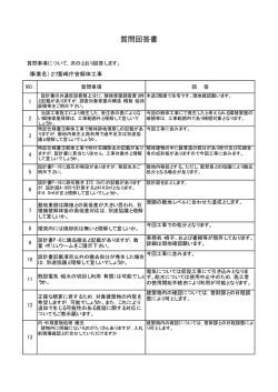 質問回答書