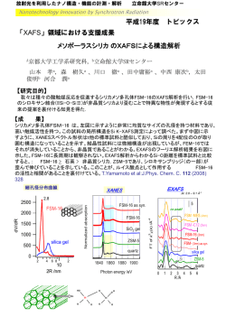 メソポーラスシリカのXAFSによる構造解析