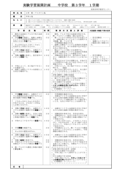 中学3年 1学期「酸・アルカリと塩」 [83KB pdfファイル]