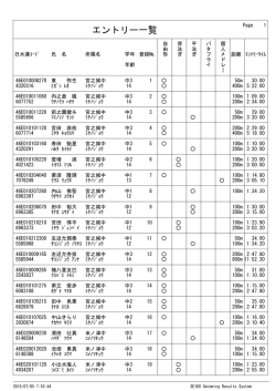 エントリー一覧