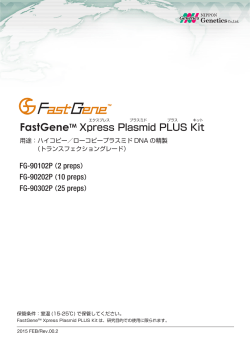 FastGeneTM Xpress Plasmid PLUS Kit