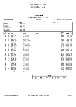公式成績表