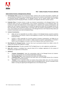 PSLT - Adobe Analytics Premium (2015v2)