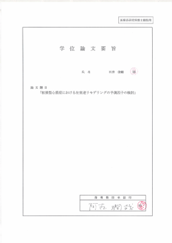 論文要旨
