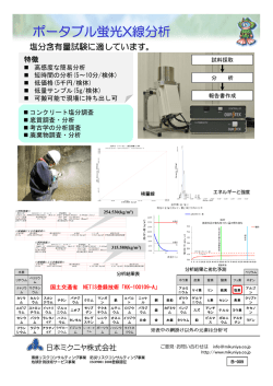 ポータブル蛍光X線分析