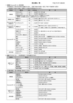 貸出備品一覧