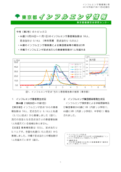 インフルエンザ情報 - 東京都感染症情報センター