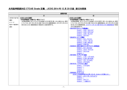 CTCAE v4.0 日本語訳に関する注_JCOGでの運用について新旧対照表