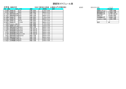 公務員試験早期対策講座 講座別スケジュール（PDF形式/44KB）