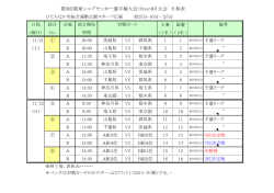 大会 日程表 - 神奈川県サッカー協会
