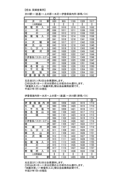 【担当：箕郷営業所】 ④ 渋 川 駅 820 955 1155 1320 1517