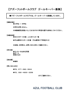 Book1 (2).xlsx - AZUL FOOTBALL CLUB(アズーフットボールクラブ)