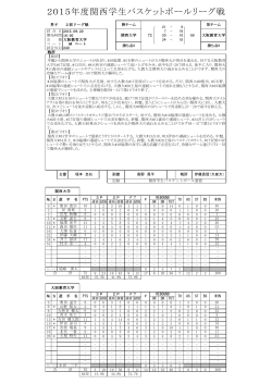 72－55 - 関西学生バスケットボール連盟