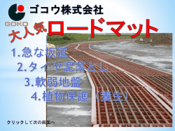 ロードマット使用例