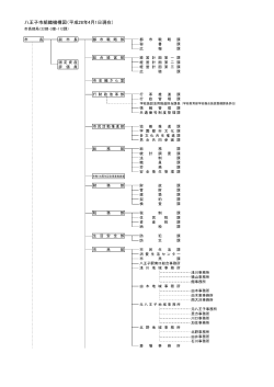 八王子市組織機構図（平成28年4月1日現在）（PDFファイル 203.5KB）
