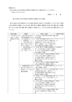規則第9号 独立行政法人国立印刷局の標準的な役職を定める規則を次